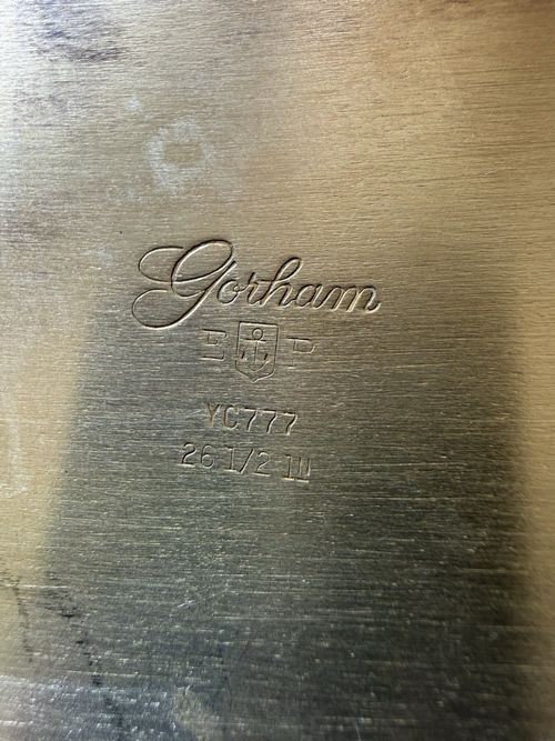 Gorham Silverplate Oval Serving Tray Platter with Handles Pattern YC777 — image 2