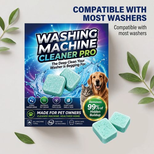 Prime Drum Washing Machine Cleaner Pro,12-Pack Deep Clean Drum & Remove Descaler — image 1