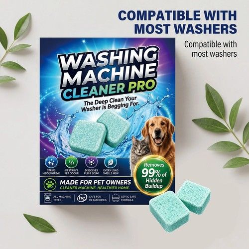Prime Drum Washing Machine Cleaner Pro,12-Pack Deep Clean Drum & Remove Descaler