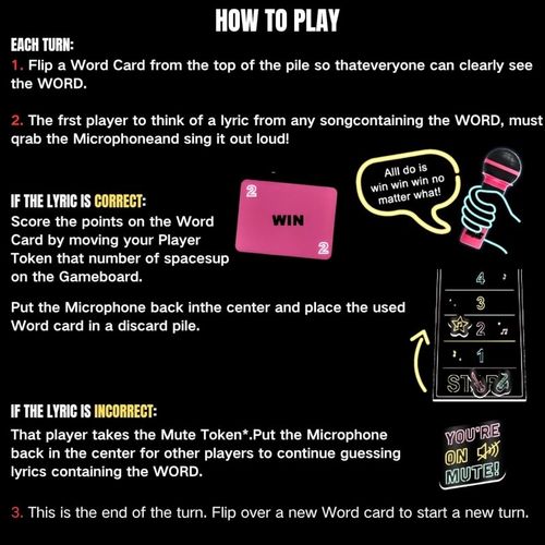 New Grab The Mic Fun Music Card Game Family Karaoke Party Board Games Music Game — image 8