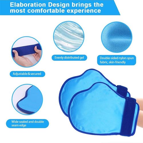 Hot Cold Compress Glove Reusable Hand Therapy Pad Pain Relief for Arthritis Burn — image 3