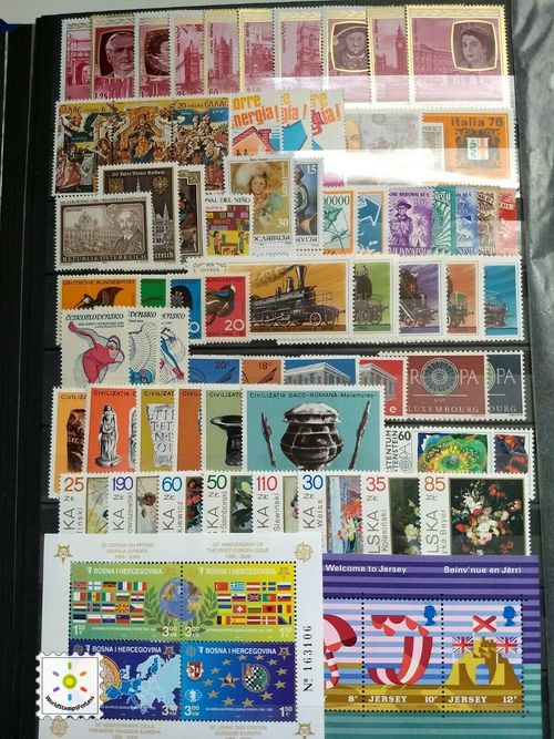 Worldwide Stamp Collection Mint - 35 Full Sets from 35 Different Countries &Gift — image 7