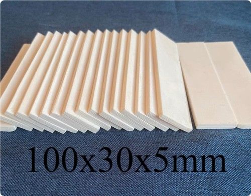 2x Buffalo Bovine Bone Knife Handle Scales Slabs DIY Carving Material 100x30x5mm