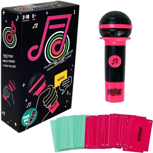 New Grab The Mic Fun Music Card Game Family Karaoke Party Board Games Music Game