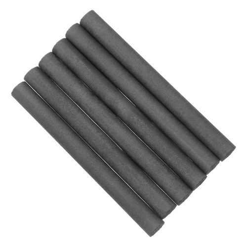 6Pcs Durable Graphite Cylinder Rods Black Conductive Electrodes for Lab Use — image 3