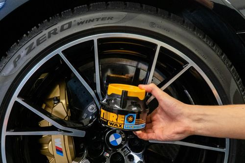 SOFT99 TIRE BLACK WAX 02015 - TYRE WAX DRESSING - BACK TO BLACK TYRE SHINE WAX — image 8