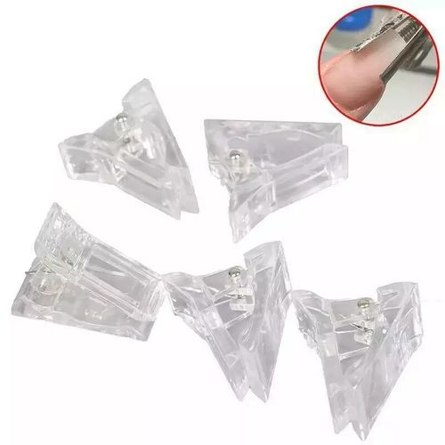 5Pcs Building Extension Nail Tips Clip for Poly Gel Clamps Quick Builder Tool — image 3