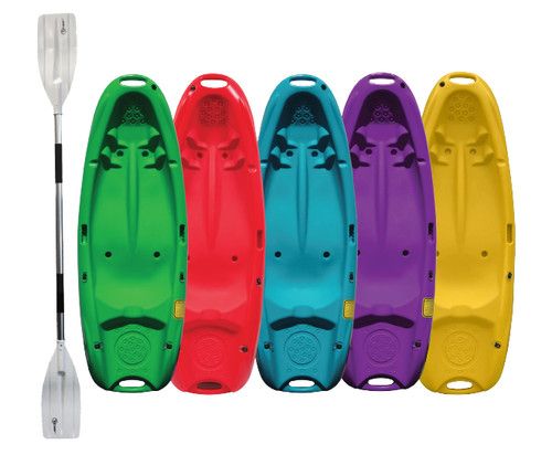 Junior Sit On Top Kayak With Paddle - Kids Kayak - Lightweight -  Riber