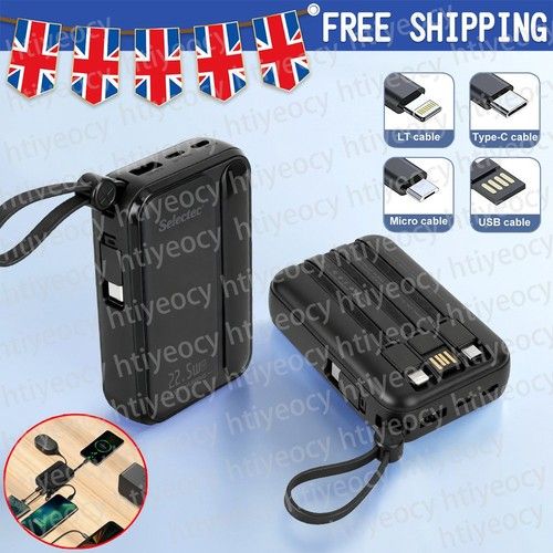 9000000mAh Power Bank 4 USB Fast Charger Battery Pack for Mobile Phone UK HOT