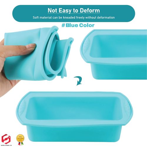 SILICONE BAKEWARE SILICONE MOULD BREAD LOAF PAN 9" X 4" TIN BAKE BREAD CAKE — image 6
