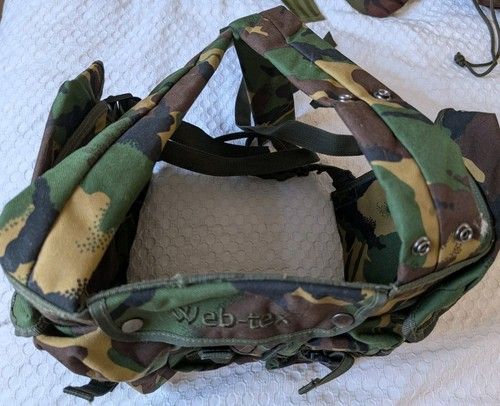 Army Issue Assault Vest Web-tex Load Bearing Chest Rig DPM