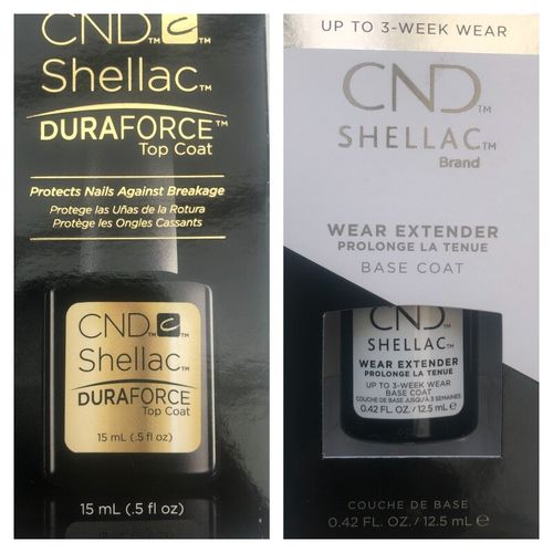 CND Shellac Nail Polish Top Coat Base Coat DURAFORCE  Xpress5 7.3ML, 12.5 & 15ML — image 1