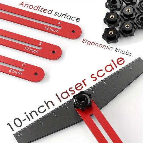 Folding Stair Ruler Foldable Staircase Measurement Tool Adjustable for Builders — image 2