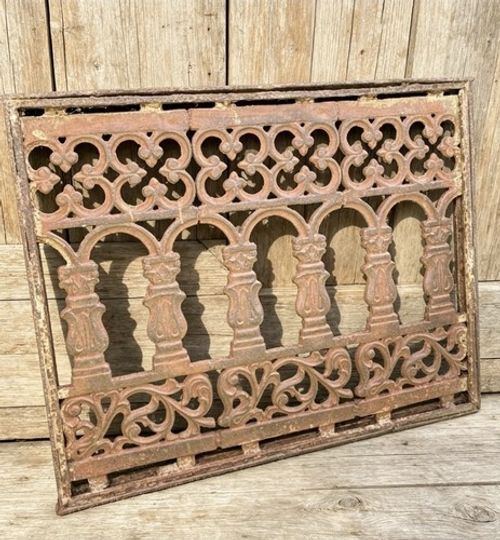 Antique Victorian |Cast Iron Decorative Grate |Architectural Salvage| 62x52cm