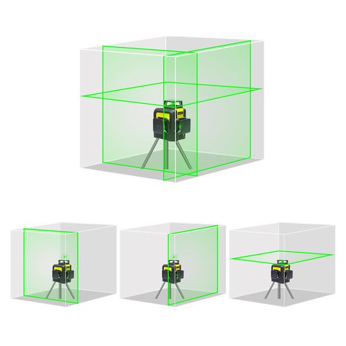Huepar 3D Laser Level Cross Line 12 Lines Self Leveling+Receiver+143cm Tripod — image 5