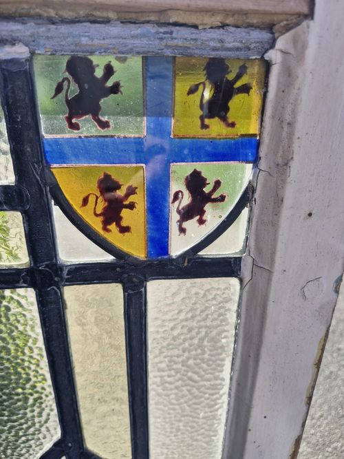Art Deco 1920s Leaded Glass Window  — image 4