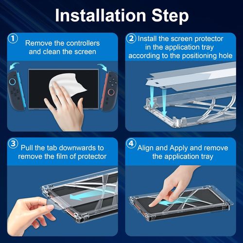 Switch 2 Tempered Glass Screen Protector 2 Pack With Alignment Frame — image 3