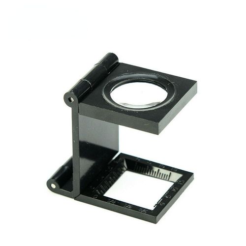 8X Magnifying Glass Lens Folding Magnification Linen Tester Cloth Thread Counter — image 1
