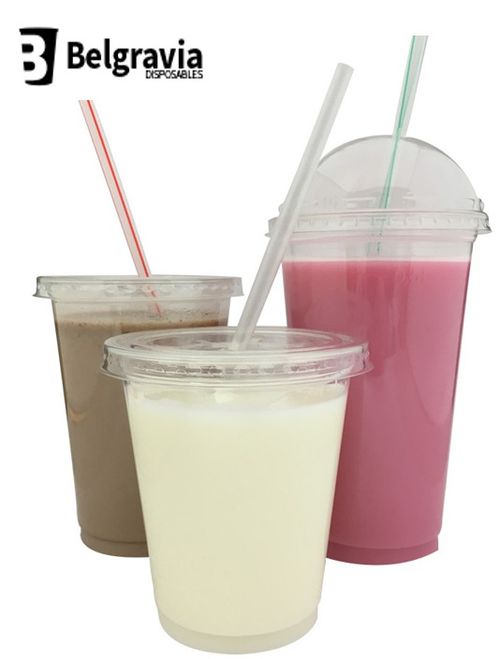 Reusable Clear Plastic Smoothie Cups,optional Domed Lids (10oz,12oz,16oz,20oz) — image 13