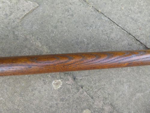 Vintage Pitch Fork - hay fork - 2 Prong Old Farm Tool. Long wooden handle. — image 7