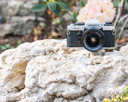 Replacement Leather Yashica FX-D - Pre cut self adhesive - various colours FXD — image 3