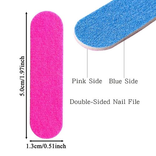 Mini NAIL FILES Emery Board DOUBLE SIDED Manicure PEDICURE DISPOSABLE Travel UK — image 2
