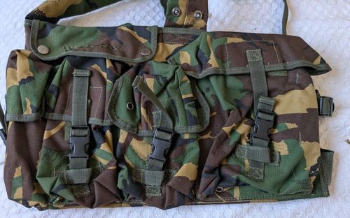 Army Issue Assault Vest Web-tex Load Bearing Chest Rig DPM — image 2