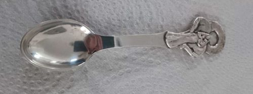 vintage solid silver spoon 830 silver — image 5