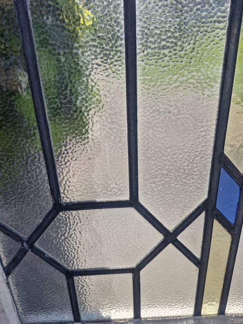 Art Deco 1920s Leaded Glass Window  — image 12