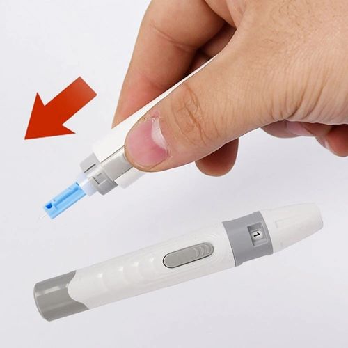 Lancet Pen Lancing Device Diabetics Adjustable Depth Blood Sampling Glucose Tool — image 2