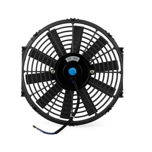12" Universal 12V Straight Radiator Intercooler Electric Push Pull Cooling Fan — image 7