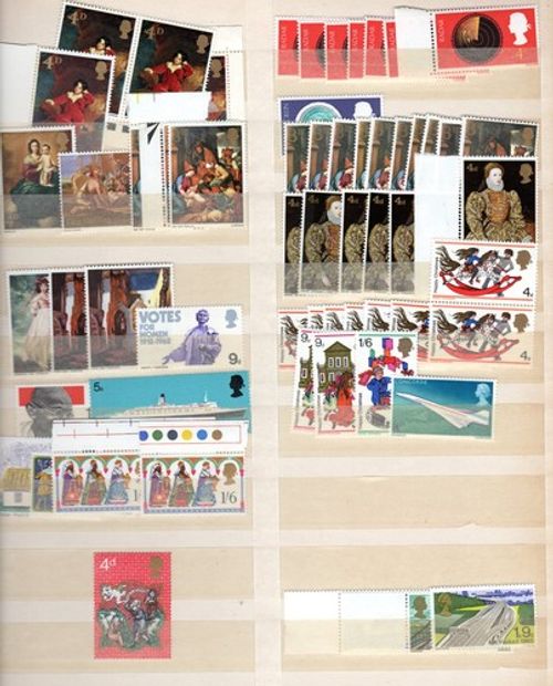 COLLECTION COMMEMORATIVE OMITTED MISSING PHOSPHOR PRE DECIMAL TOTAL SG CAT £362