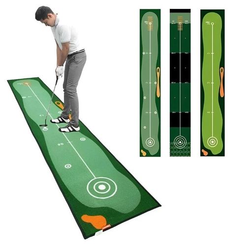 Golf Putting Mat Non-slip Indoor/Outdoor Practice Training Aid for Adults & Kids — image 4