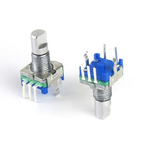 10/15/20mm EC11 Rotary Shaft Encoder 5Pin Digital Potentiometer With Push Switch