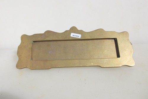 Large Antique Brass Letterbox Letter Box Post Letters Knocker Nouveau Victorian