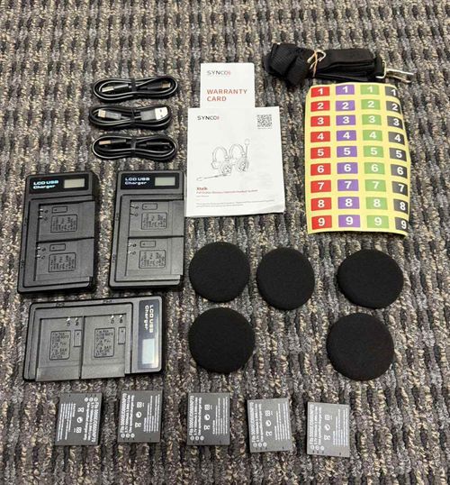 SYNCO XTALK X5 Wireless Intercom Headset System 2.4GHz Full Duplex 350M/1148FT  — image 4
