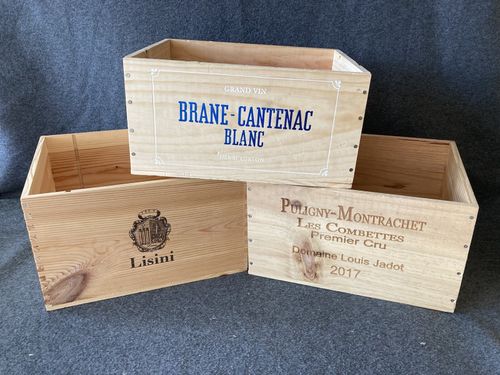 Wooden Wine Box Crate - CLEARANCE BOXES - Hamper, Projects. Storage, Allotments — image 3