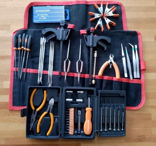 74pc Model Scenery Making Tool Kit Set For Airfix Hornby Hobby Modellers New