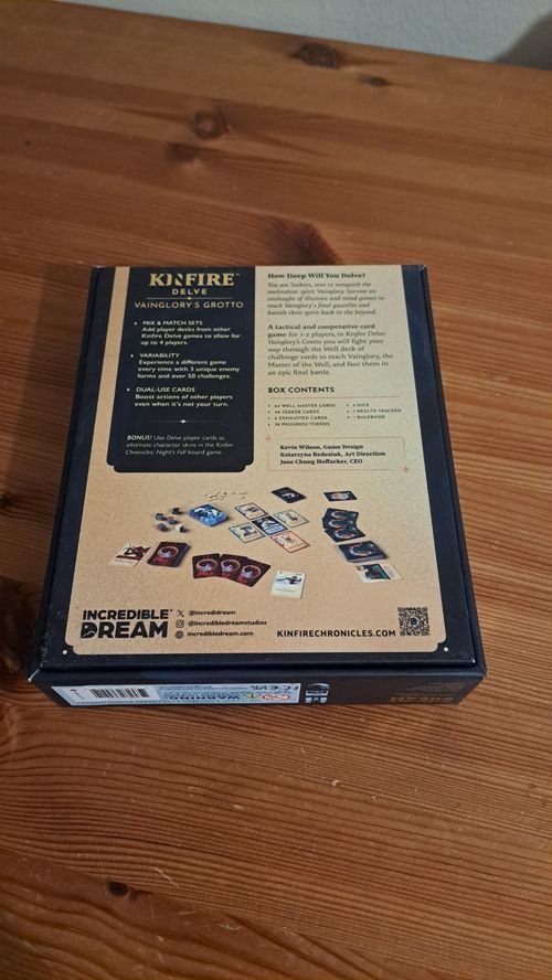 Kinfire Delve Vainglory's Grotto Card Game Incredibke Dream Strategy Board Game — image 6