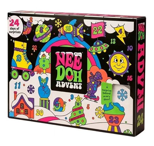 2026 NeeDoh Advent Calendar 24‑Day Christmas Countdown Surprise Gift