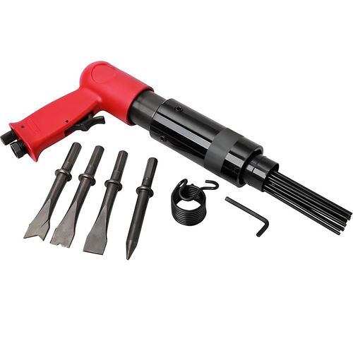 Air Hammer Chisel Descaler Needle Gun With 4 Chisels Tool For Compressor Tool UK — image 11