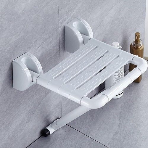 Wall Mounted Folding Shower Seat Fold Down Bath Bench Non-Slip Bathroom Safety