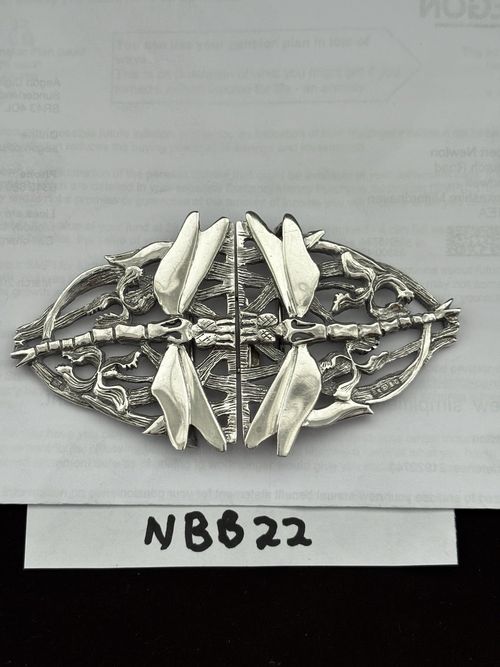 silver Dragonfly Design Nurses Belt Buckle. London 1995.  (NBB 22) — image 14
