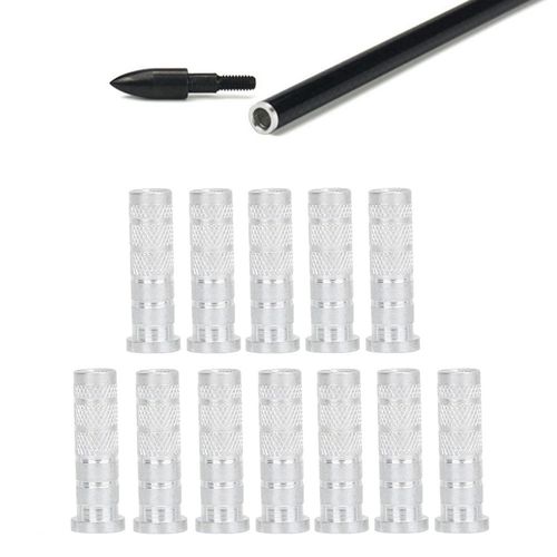 12pcs Replacements Archery Base Aluminum Inserts for Carbon Arrows 6.2mm — image 7