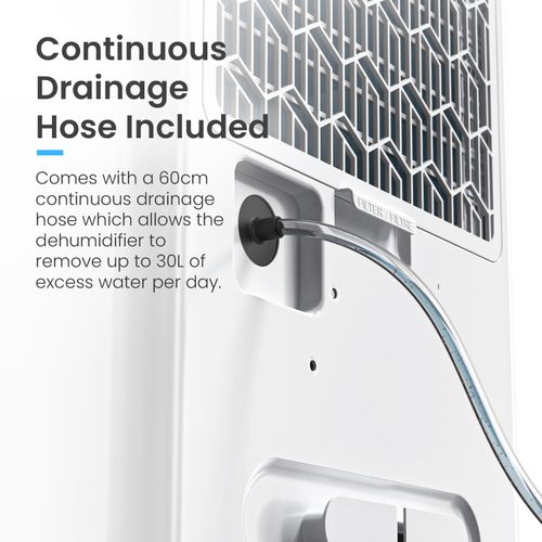 Pro Breeze 30L Smart Dehumidifier with Digital Display & Continuous Drainage — image 6