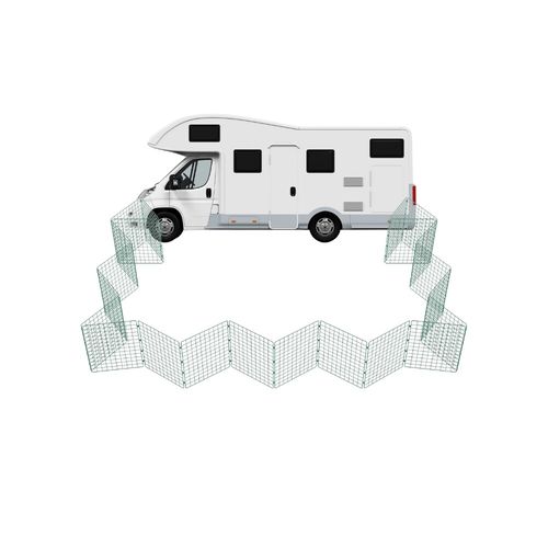Outdoor Dog Fence Foldable Play Pen for Caravans, Motorhome, Tent Small Mesh — image 1