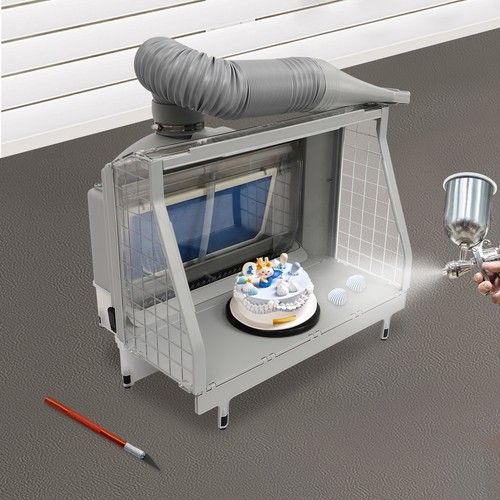 Spray Paint Booth and Extractor Hose Kit Paint Craft Airbrush Toy Model