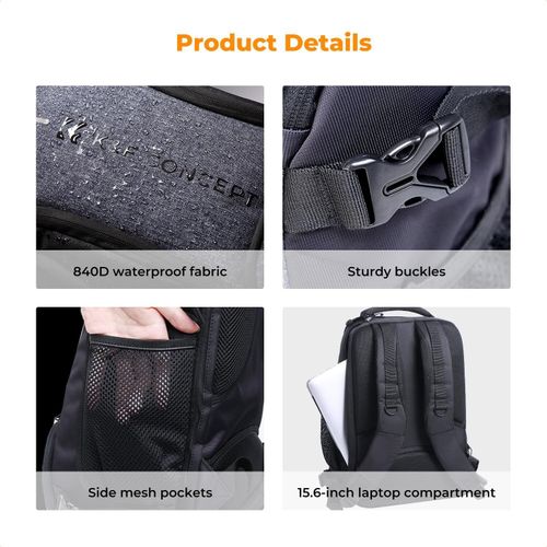 K&F CONCEPT Multifunction Camera Backpack Case w/Rain Cover for DSLR Canon Nikon — image 6