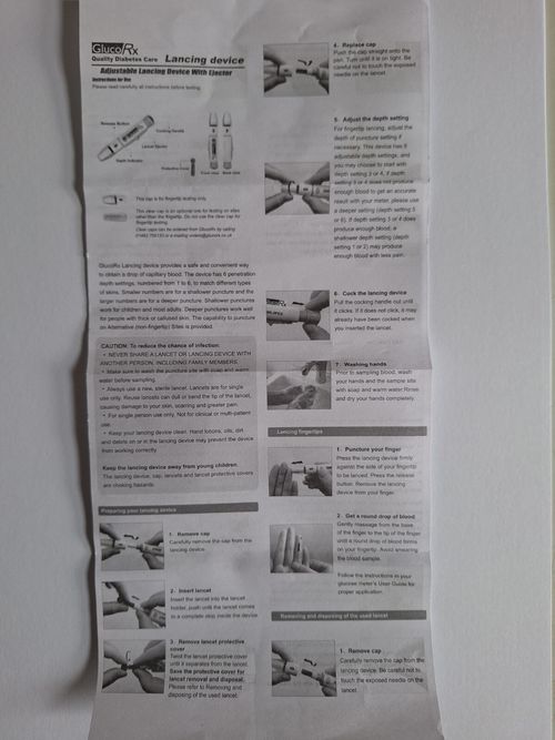 Lancing Device. Lancet Pen. Adjustable. Diabetes Blood Test — image 3