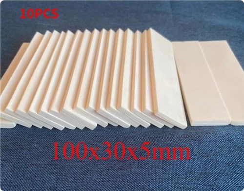 10PC 100x30x5 Buffalo Bovine Bone Knife Handle Scales Slabs DIY Carving Material